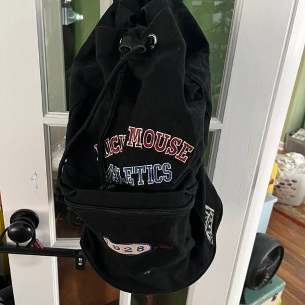 Vintage Disney Mickey Mouse Athletics Canvas Backpack